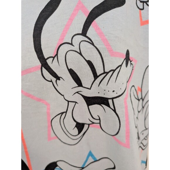 Disney Mickey Mouse T-shirt Women's XL Blue Pink Goofy Daisy Minnie Characters - Picture 4 of 14